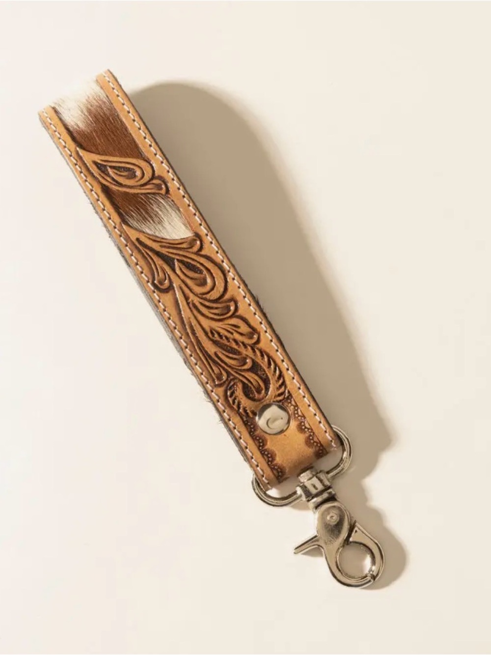 Sedona Blaze Leather Keychain